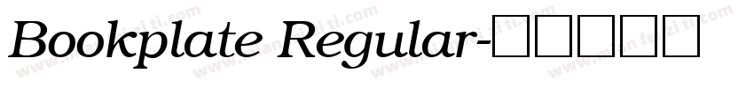 Bookplate Regular字体转换